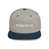 Snapback Hat — "SCOREHOLIO" Embroidered Flat Bill Cap
