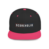 Snapback Hat — "SCOREHOLIO" Embroidered Flat Bill Cap