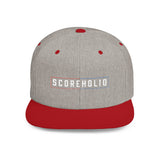 Snapback Hat — "SCOREHOLIO" Embroidered Flat Bill Cap